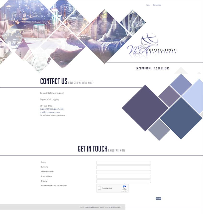 NSA Network & Support Associates - Web Design