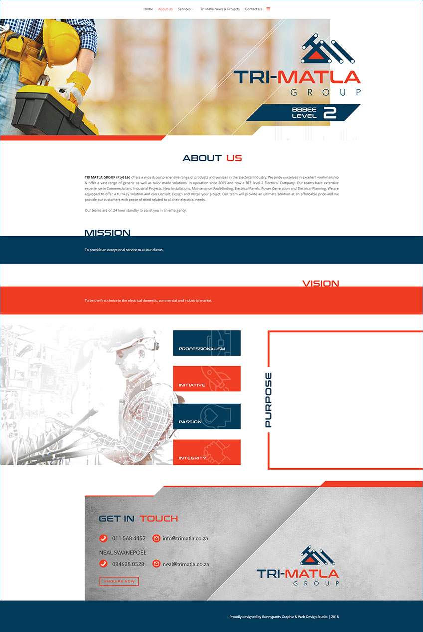 Tri-Matla Website Design