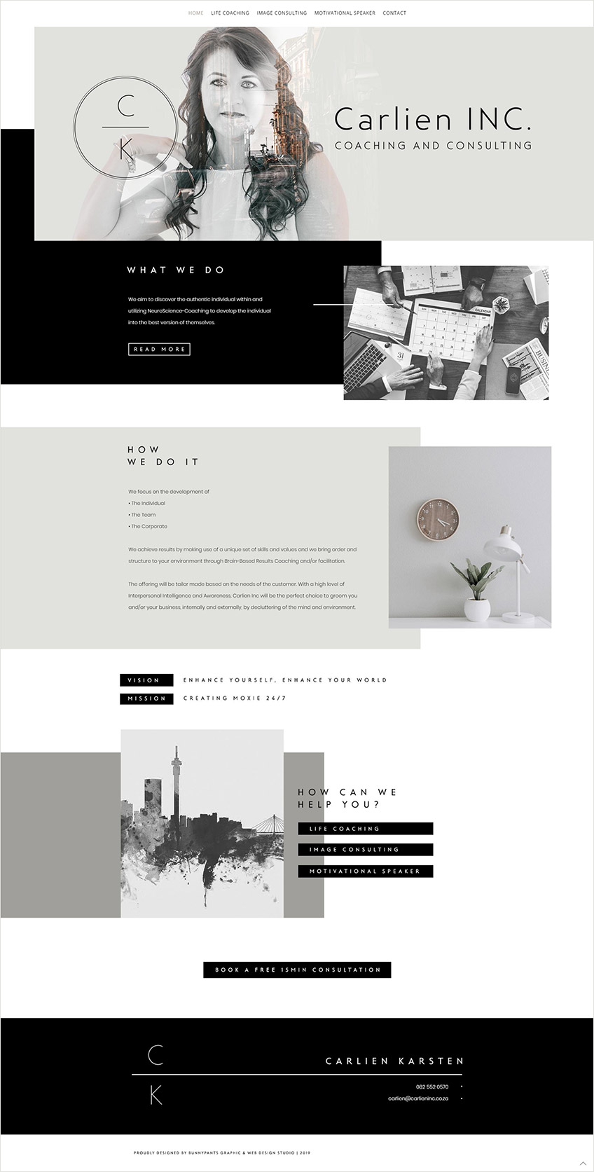 Carlien Inc - Website Design