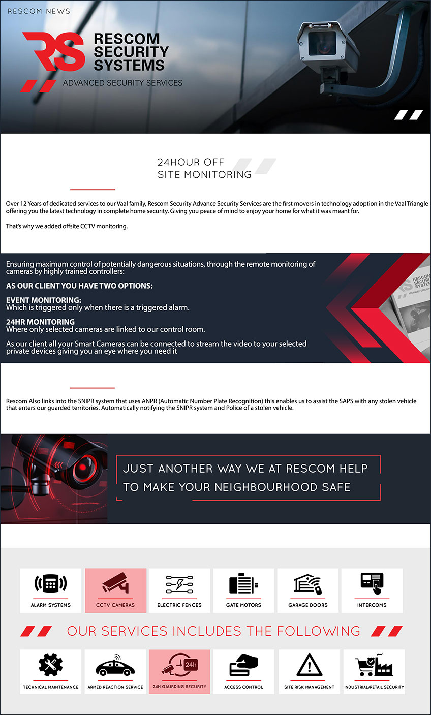 rescom newsletter design